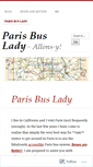 Mobile Screenshot of parisbuslady.com